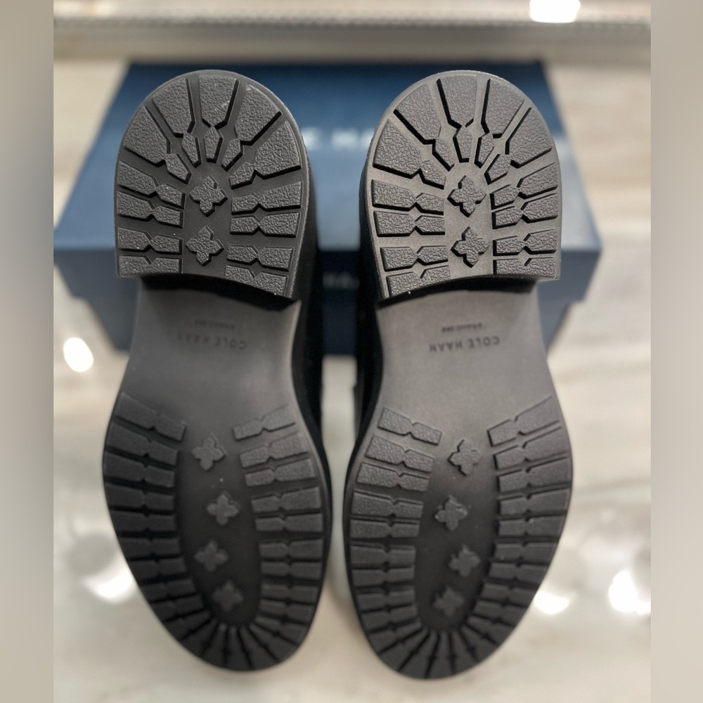 Cole Haan Black Leather Penny Loafers - Picture 7 of 10